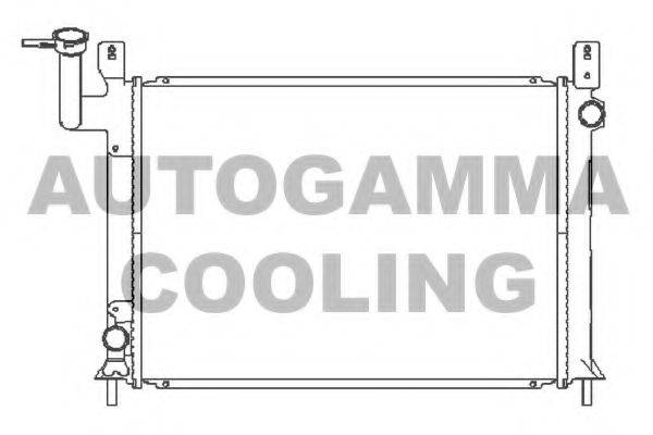 Радиатор, охлаждение двигателя AUTOGAMMA 100643