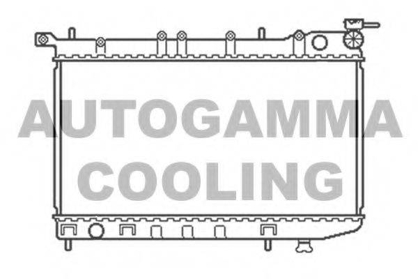Радиатор, охлаждение двигателя AUTOGAMMA 100649