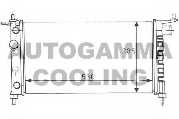 AUTOGAMMA 100676 Радиатор, охлаждение двигателя