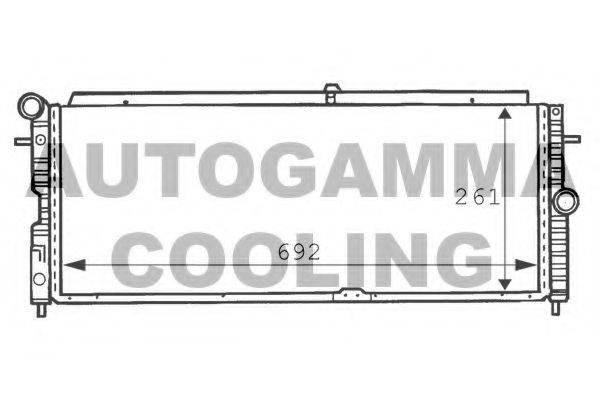 AUTOGAMMA 100707 Радиатор, охлаждение двигателя