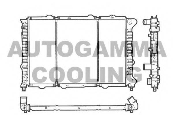 Радиатор, охлаждение двигателя AUTOGAMMA 101146