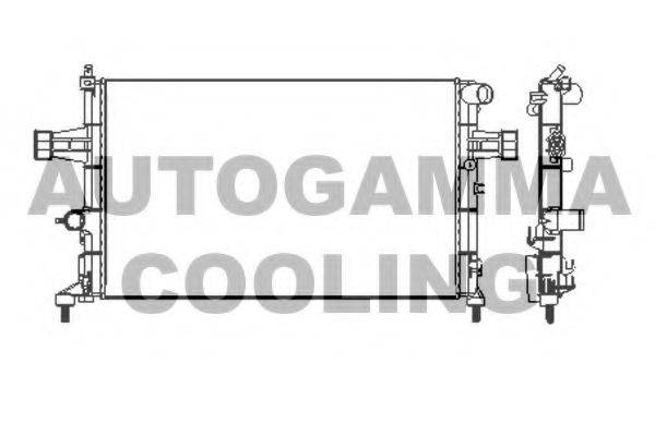 AUTOGAMMA 101339 Радиатор, охлаждение двигателя