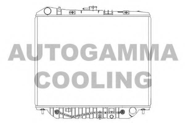 Радиатор, охлаждение двигателя AUTOGAMMA 101448