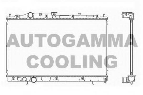 Радиатор, охлаждение двигателя AUTOGAMMA 101452