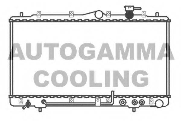 Радиатор, охлаждение двигателя AUTOGAMMA 101591