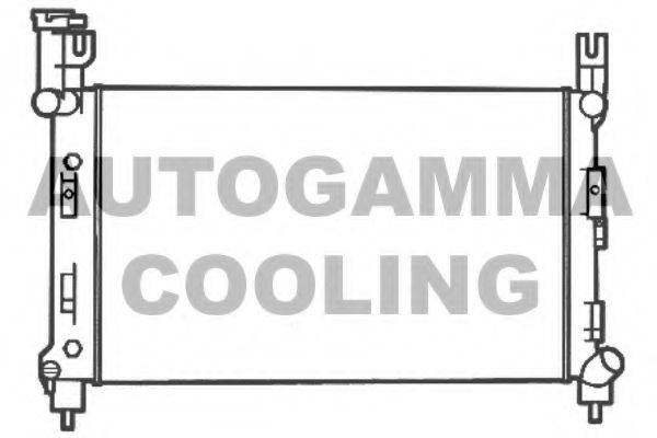 Радиатор, охлаждение двигателя AUTOGAMMA 102044