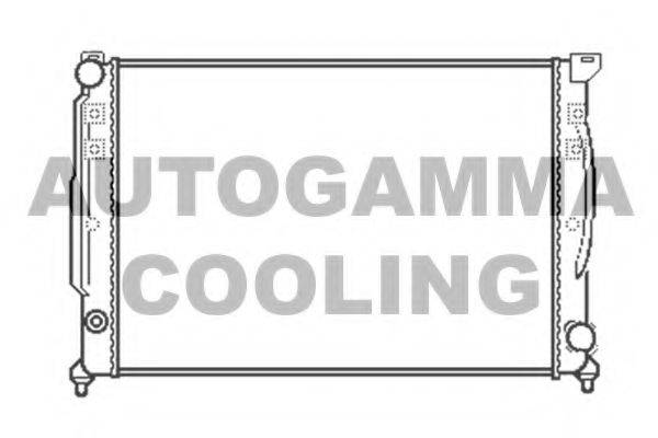 Радиатор, охлаждение двигателя AUTOGAMMA 102054