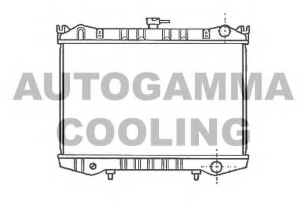 Радиатор, охлаждение двигателя AUTOGAMMA 102186