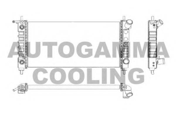 Радиатор, охлаждение двигателя AUTOGAMMA 102224