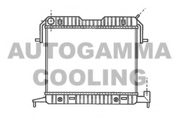 Радиатор, охлаждение двигателя AUTOGAMMA 102236
