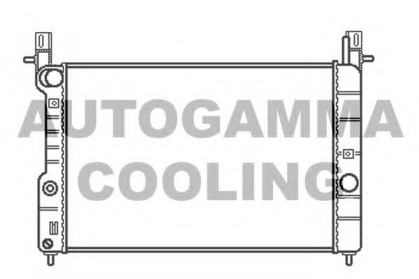 Радиатор, охлаждение двигателя AUTOGAMMA 102255