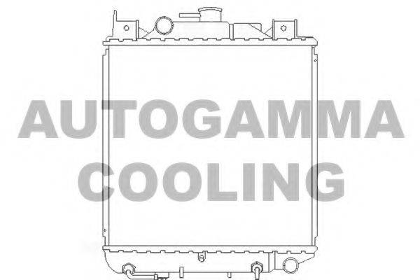 Радиатор, охлаждение двигателя AUTOGAMMA 102340