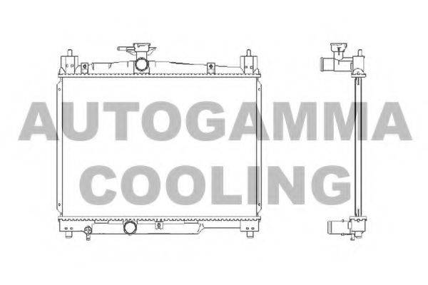 Радиатор, охлаждение двигателя AUTOGAMMA 102378