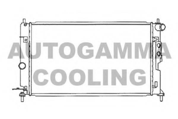 Радиатор, охлаждение двигателя AUTOGAMMA 102414