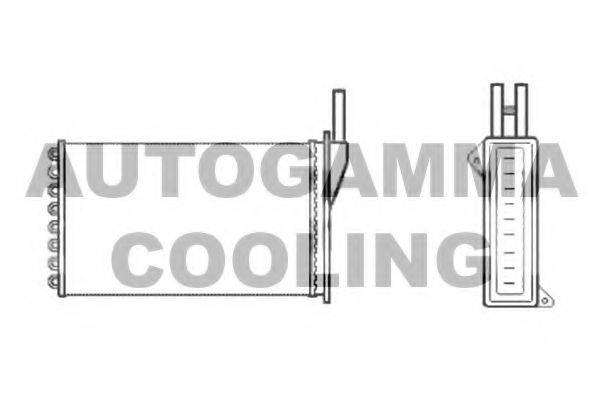 Теплообменник, отопление салона AUTOGAMMA 102440