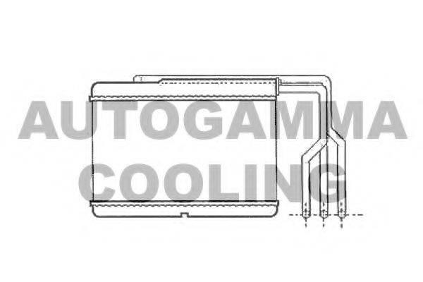 Теплообменник, отопление салона AUTOGAMMA 102543