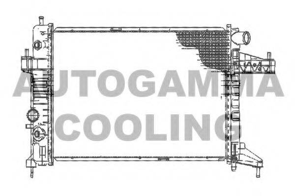 Радиатор, охлаждение двигателя AUTOGAMMA 102850