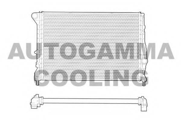 Радиатор, охлаждение двигателя AUTOGAMMA 102884