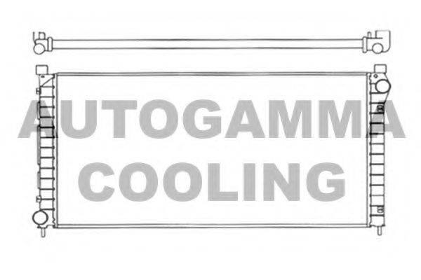 Радиатор, охлаждение двигателя AUTOGAMMA 102938