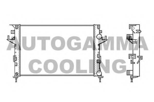 AUTOGAMMA 103031 Радиатор, охлаждение двигателя