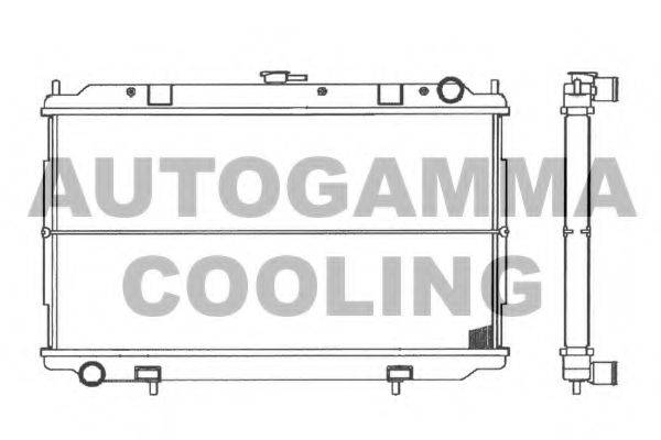 Радиатор, охлаждение двигателя AUTOGAMMA 103050
