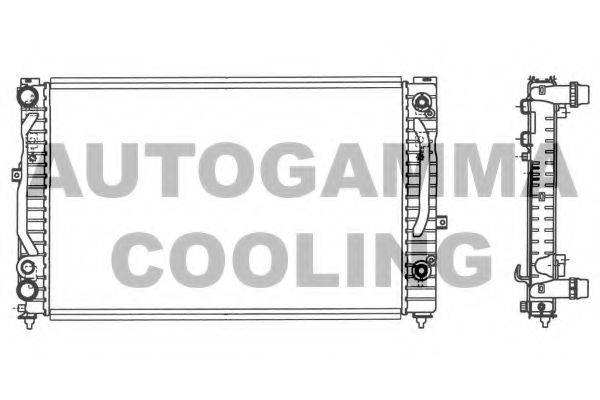 AUTOGAMMA 103067 Радиатор, охлаждение двигателя