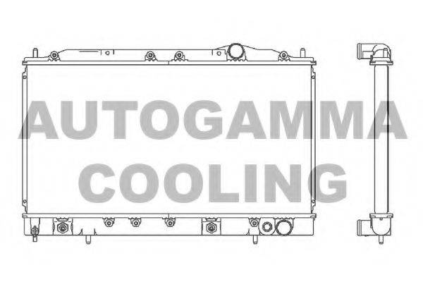 AUTOGAMMA 103163 Радиатор, охлаждение двигателя