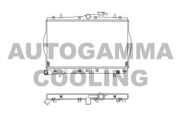Радиатор, охлаждение двигателя AUTOGAMMA 103212