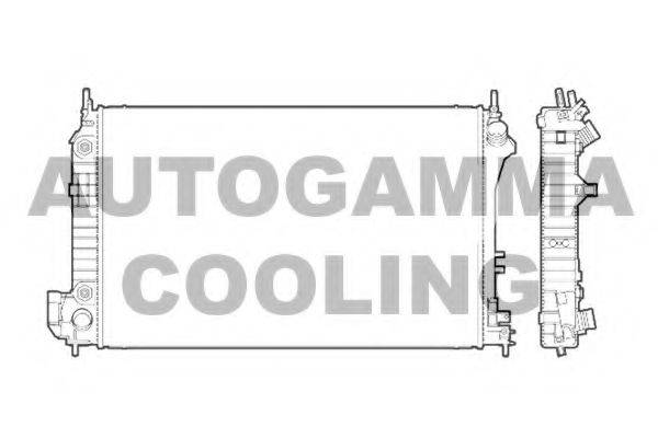 Радиатор, охлаждение двигателя AUTOGAMMA 103238