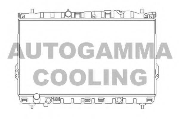 AUTOGAMMA 103362 Радиатор, охлаждение двигателя