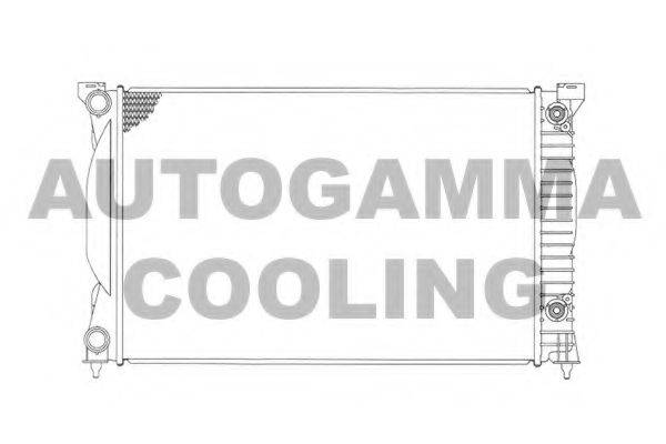 Радиатор, охлаждение двигателя AUTOGAMMA 103372