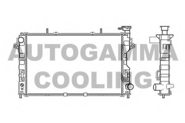 AUTOGAMMA 103400 Радиатор, охлаждение двигателя