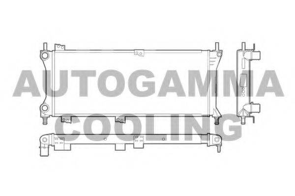 AUTOGAMMA 103413 Радиатор, охлаждение двигателя