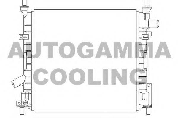 Радиатор, охлаждение двигателя AUTOGAMMA 103428