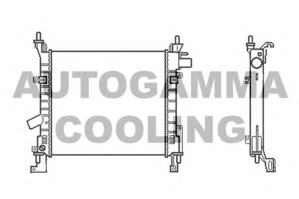 Радиатор, охлаждение двигателя AUTOGAMMA 103429
