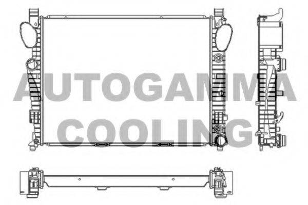 Радиатор, охлаждение двигателя AUTOGAMMA 103461