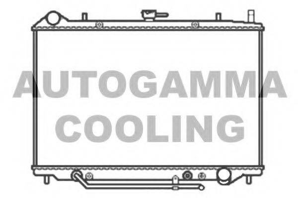 Радиатор, охлаждение двигателя AUTOGAMMA 103516