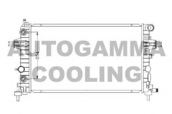 Радиатор, охлаждение двигателя AUTOGAMMA 103627