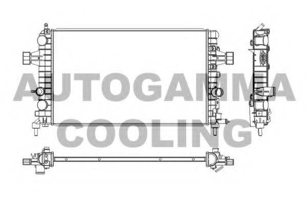 Радиатор, охлаждение двигателя AUTOGAMMA 103628