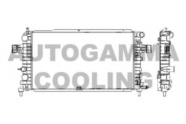 Радиатор, охлаждение двигателя AUTOGAMMA 103629