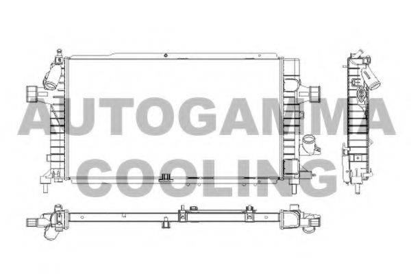 Радиатор, охлаждение двигателя AUTOGAMMA 103630