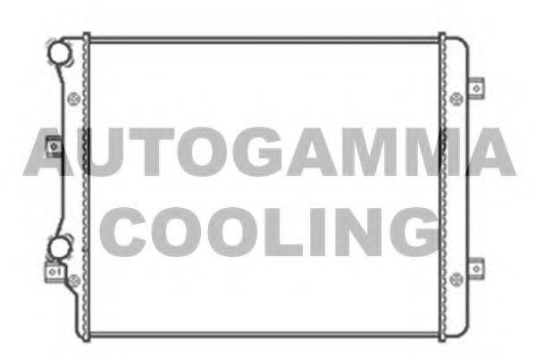Радиатор, охлаждение двигателя AUTOGAMMA 103846
