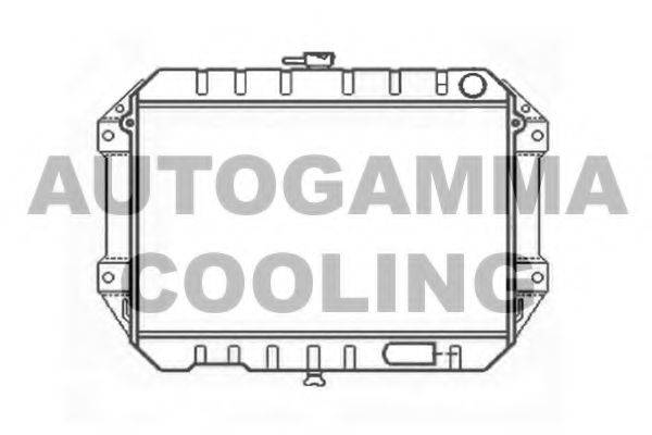 Радиатор, охлаждение двигателя AUTOGAMMA 103914