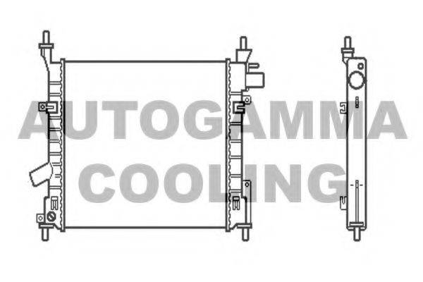 Радиатор, охлаждение двигателя AUTOGAMMA 103919