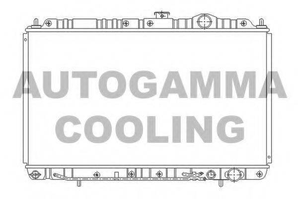 AUTOGAMMA 103957 Радиатор, охлаждение двигателя