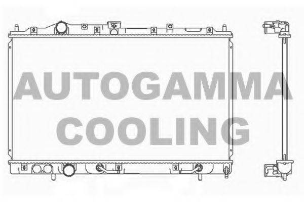 Радиатор, охлаждение двигателя AUTOGAMMA 103958
