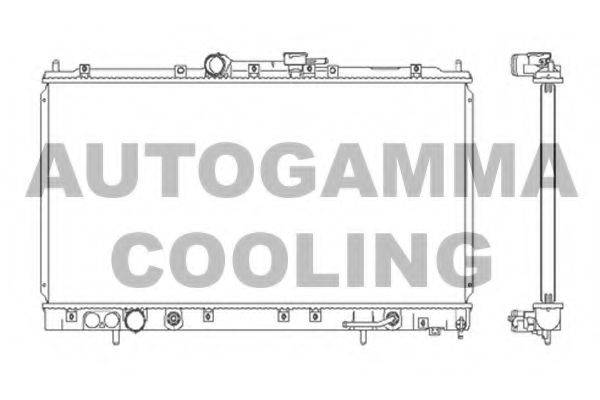 Радиатор, охлаждение двигателя AUTOGAMMA 103970
