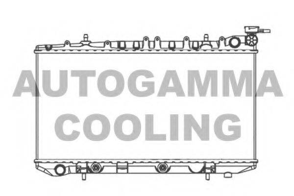 AUTOGAMMA 103973 Радиатор, охлаждение двигателя