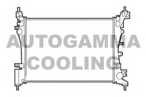 Радиатор, охлаждение двигателя AUTOGAMMA 103985