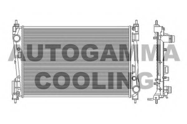 Радиатор, охлаждение двигателя AUTOGAMMA 103986